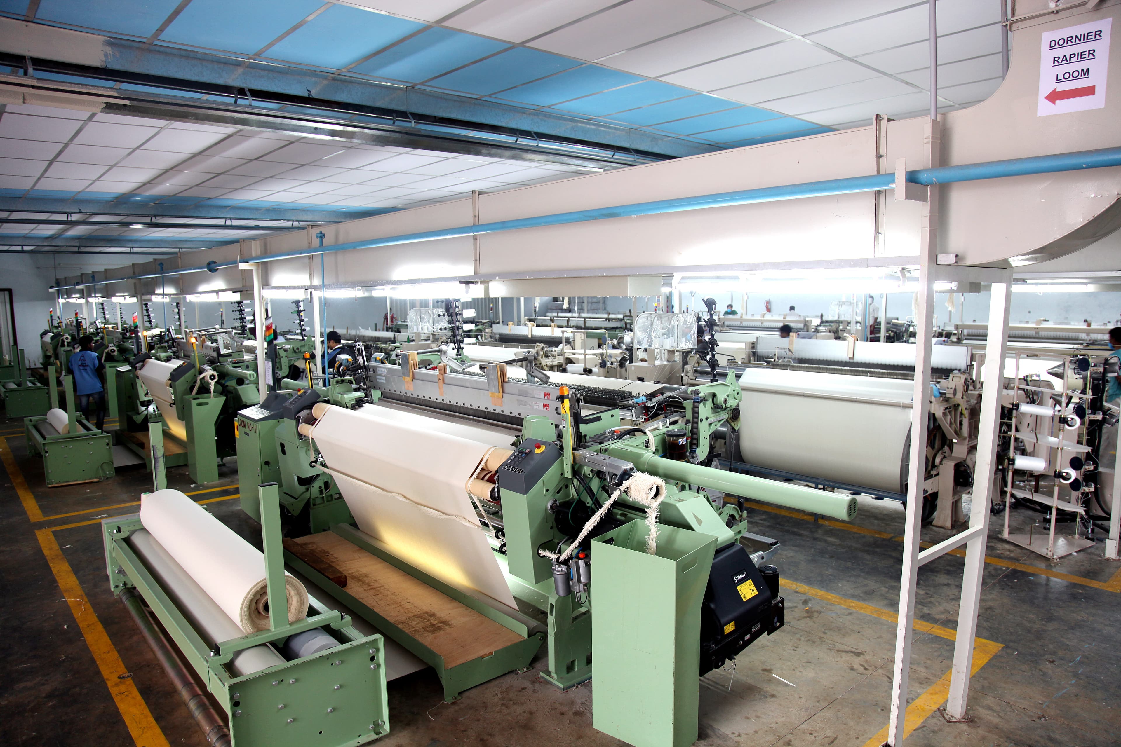 Weaving Division floor at Umed Group's manufacturing campus in Sangli